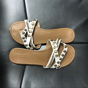 Classified gold studded sandals size 7!